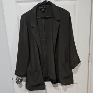 Forever 21 Women's Olive Green Blazer Size 1X